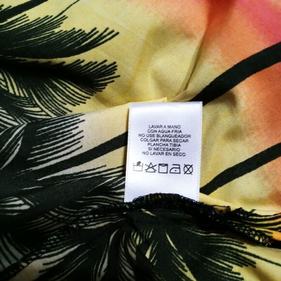 InGear Blue Hawaiian Shirt XXL Short Sleeve Polyester Small Flaws - Picture 5 of 5